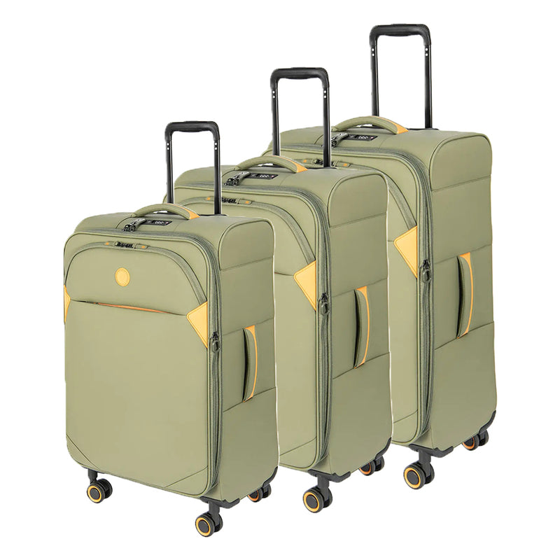 Verage® Cambridge Softside Anti-Bacterial Luggage Set (18.5" + 24" + 29")