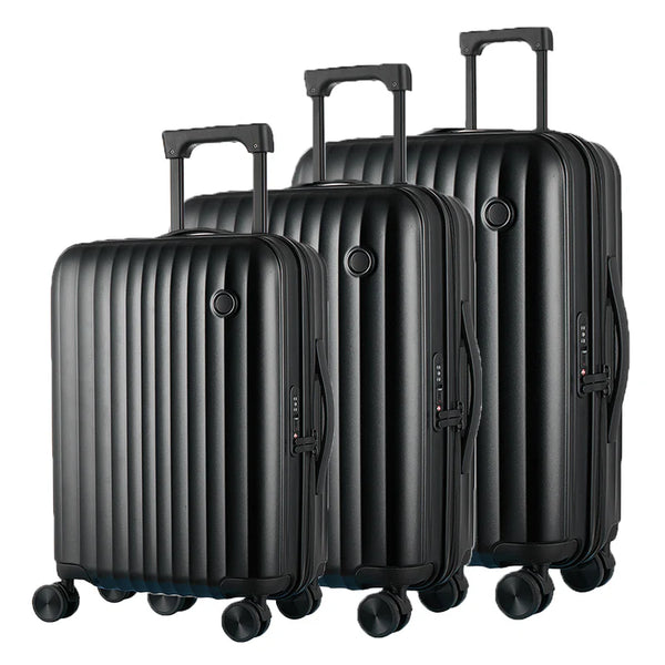 Claxton Zipper Spinner Hardshell 3 Pc Luggage Set