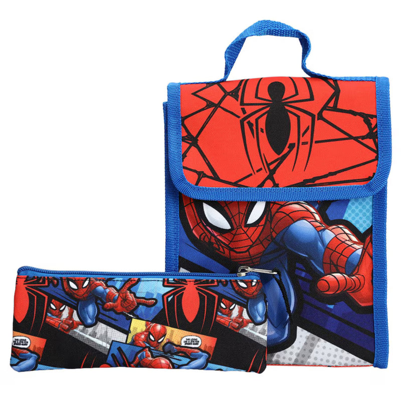 Marvel's Spider-Man Backpack and Folding Lunch 5 piece Set