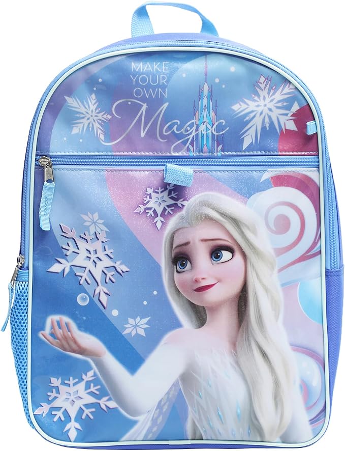 Disney Frozen Kids 16" Backpack and Lunch Bag 5 Piece Set