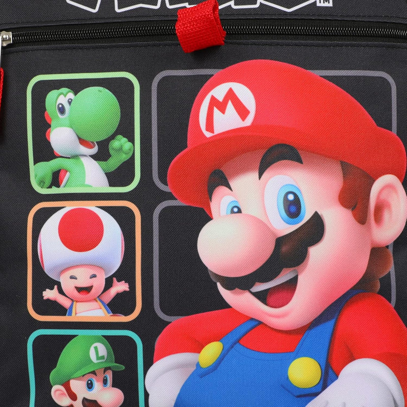 Super Mario Bros. Characters 5 Piece Kids 16 Backpack Set