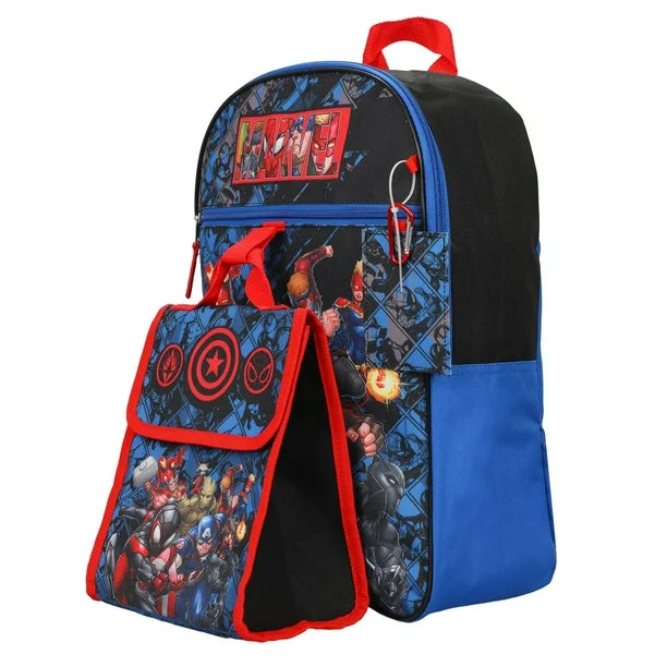 Marvel Universe 5 Piece Kids 16" Backpack Set