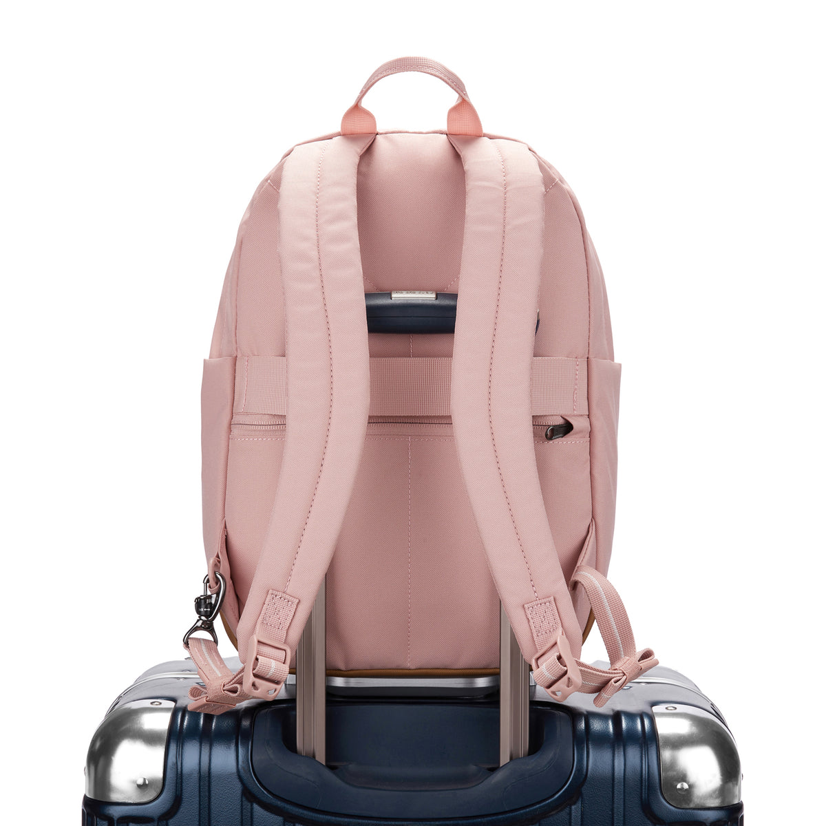 Anti theft backpack pink best sale