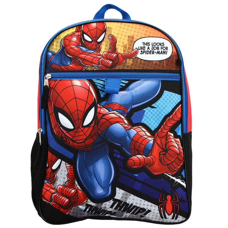 Marvel's Spider-Man Backpack and Folding Lunch 5 piece Set